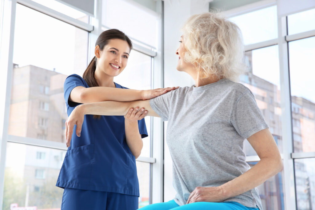 Resident receiving care in a skilled nursing facility